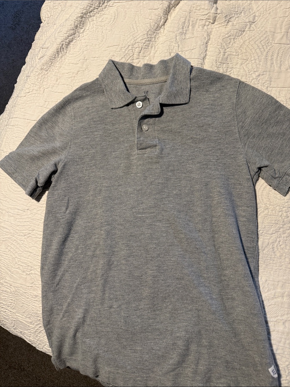 GAP Boy’s Heather Gray Polo Shirt